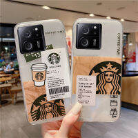 แม่พิมพ์กลมสินค้าใหม่สำหรับ Xiaomi Mi 13T Pro 13 Lite 13Pro 5G 2023เคสมือถือลาย Starbucks Goddess เคสนิ่มเรียบง่ายสำหรับ OPPOA38 4G ฝาหลังโปร่งใส