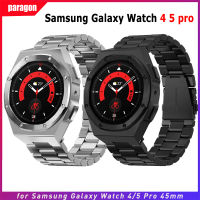 สแตนเลสชุดแท่งสำหรับนาฬิกา Samsung Galaxy 4 5 5 44มม. 5pro 45มม. สายรัดเคสโลหะสำหรับ Galaxy Watch 5 44มม. สายนาฬิกา DIY