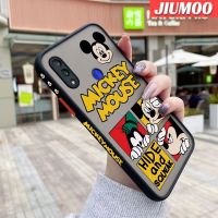 เคส JIUMOO สำหรับ Xiaomi Redmi Note 7 Note 7 Pro Note 7S เคส Note7มิกกี้เมาส์แฟชั่นลายการ์ตูนเคสแข็งบางฝ้าดีไซน์ใหม่ขอบเคสป้องกันเลนส์กล้องคลุมทั้งหมดปลอกซิลิโคน