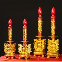 2 pcs Electric Candle Light Red Led 2w E12 Bulb Candle Light Lotus Lamp Buddha Lamp Lotus Lamp