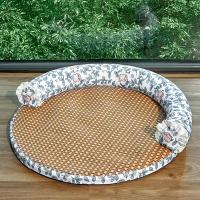 ฤดูร้อน Cooling Mat Cat Bed เบาะสัตว์เลี้ยง Cat Round Nest Kennel Cool Feeling Sleeping Mat สำหรับสุนัขขนาดกลางขนาดเล็กเตียงทำความสะอาดง่าย