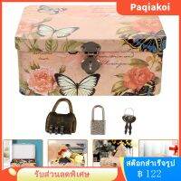 Paqiakoi ที่เก็บเหล็กเคสที่เก็บเหล็กที่มีที่เก็บล็อคเดสก์ท็อปที่เก็บรหัส