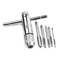 【cw】 5 Pcs Ratchet Die Chuck Wrench Adjustable T Handle with Machine Screw Taps