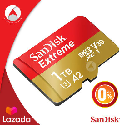 [ผ่อน 0%] Sandisk Micro Sd Card Extreme 1TB ผ่อนนานสูงสุด 10 เดือน A2 รุ่นใหม่ SDXC Class u3 อ่าน 160Mb/S เขียน 90Mb/S (SDSQXA1-1T00-GN6MN) ไมโครเอสดีการ์ด แซนดิส เมมโมรี่ ใส่ แท็บเล็ต โทรศัพท์ มือถือ สมาร์ทโฟน Gopro