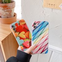 ⊙►☜ High quality 3D geometry Heart-shaped Love Soft silicon Phone Case For apple iPhone 7 8 Plus X XS XR MAX 11 Pro 12 MiNi SE cover