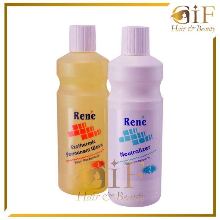 Rene Exothermic Permanent Cold Wave Hair Perm Lotion + Neutralizer