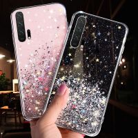 เคสโทรศัพท์นิ่มสุดหรูแวววาวสำหรับ Huawei P20 P30 Lite P40 P50 Pro Honor 20 Lite 10 30 S 50 SE V10 V20 9A 9S เคสฝาครอบหลัง TPU