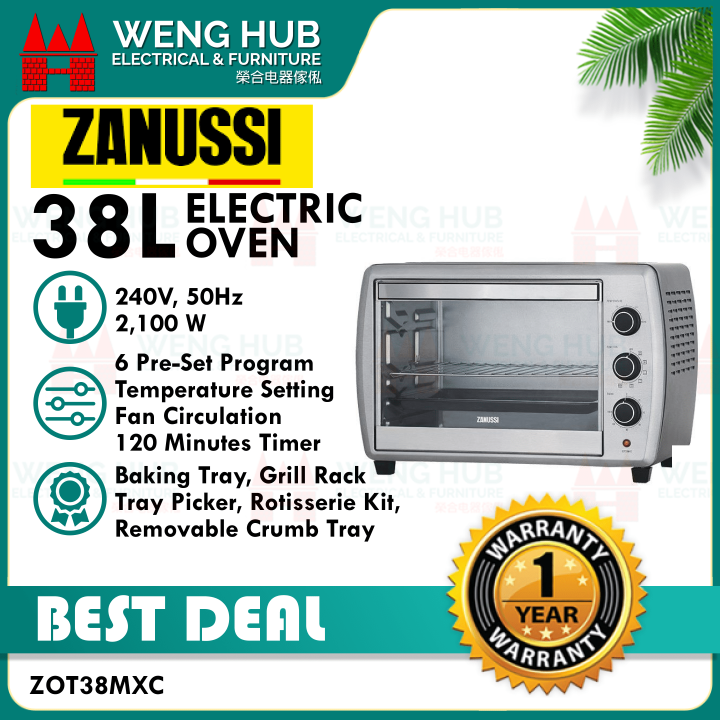 zanussi oven zot38mxc