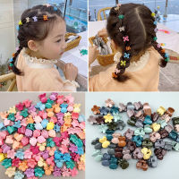 A CW】6-20pcs Small Hair Claws Girls Cute Colorful Cartoon Lovely Children Gifts Hair Clieps Headband Kids Fashion Hair Accessories