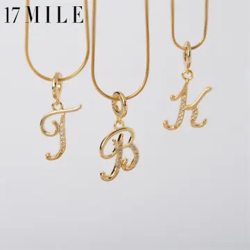 26Pcs Alloy Rhinestone Letter Pendants Platinum Plated Alphabet A-Z Charms  Initial Beads 