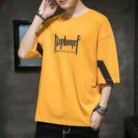 【hot seller】 fat plus size man short-sleeved t-shirt mens loose half-sleeved casual body sweater tide