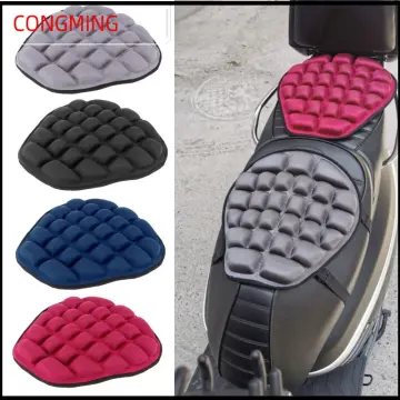 Motorcycle Comfort Gel Seat Cushion Pillow Pad Cover Pressure Relief  Universal