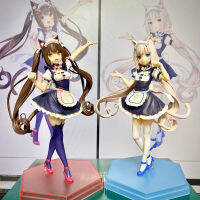 ของเล่นรุ่นของญี่ปุ่น ZHUJI PVC อะนิเมะ17ซม. Nekopara Chocola ตุ๊กตาขยับแขนขาได้วานิลลา