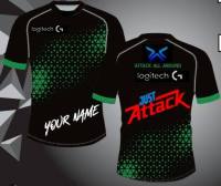 T SHIRT   Hot selling game clothing-Attack All Around Team Shirt fire Game (AAA)-Free name customization