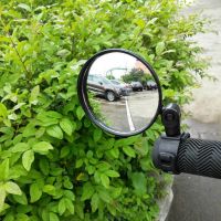 “：{}” Rearview Mirror For Bicycle Motorcycle Handlebar Mount 360 Rotation Adjustable Bike Wide Angle Modified Convex Mirror Reflector