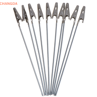 ?【Lowest price】CHANGDA 10pcs 150mm ความยาว Non-INSULATED Electric Test จระเข้ CLAMP METAL clips