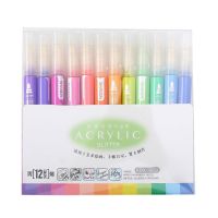 12 Colors Acrylic Paint Marker Pen for Ceramic Rock Glass Porcelain Mug Painting Drop Shipping