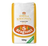 Semola di Grano Rimacinata 10kgs /bag / ซีโมล่า ริมาซินาต้า ฟลาวร์ (แป้งข้าวสาลีสีขาว)  ขนาด 10 กิโลกรัม / ถุง