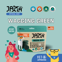 JAIKLA ขนมสุนัขเพื่อสุขภาพ สูตร WAGGING GREEN ควบคุมน้ำหนัก ช่วยเผาผลาญไขมันส่วนเกิน (80g)