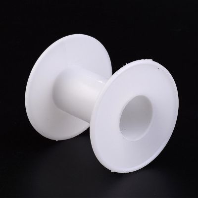 1/5/10pcs plastic spool wheel white empty wire spool round shape used for beaded wire wire rope ribbon jewelry accessories