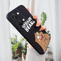 เคสสำหรับ OnePlus Nord 3 5G เคสโทรศัพท์ลายการ์ตูนเราหมีแพนด้าปลอกซิลิโคนของเหลวทรงสี่เหลี่ยมดั้งเดิมสำหรับเด็กหญิงเด็กชายคลุมทั้งหมดเคสป้องกันทนแรงกระแทกกล้อง