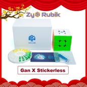 Rubik 3x3 Gan X Stickerless Version 2 phiên bản có nam châm - ZyO Rubik