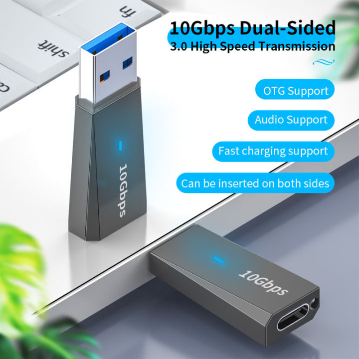 usb-c-อะแดปเตอร์-usb-ไปยัง-type-c-ส่งอะแดปเตอร์ตัวเมียชาร์จเสียง3-in-1-10gbps-ตัวแปลงความเร็วสูง