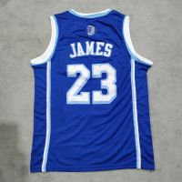 James 23 lakers basketball jersey blue shirt embroidered mesh