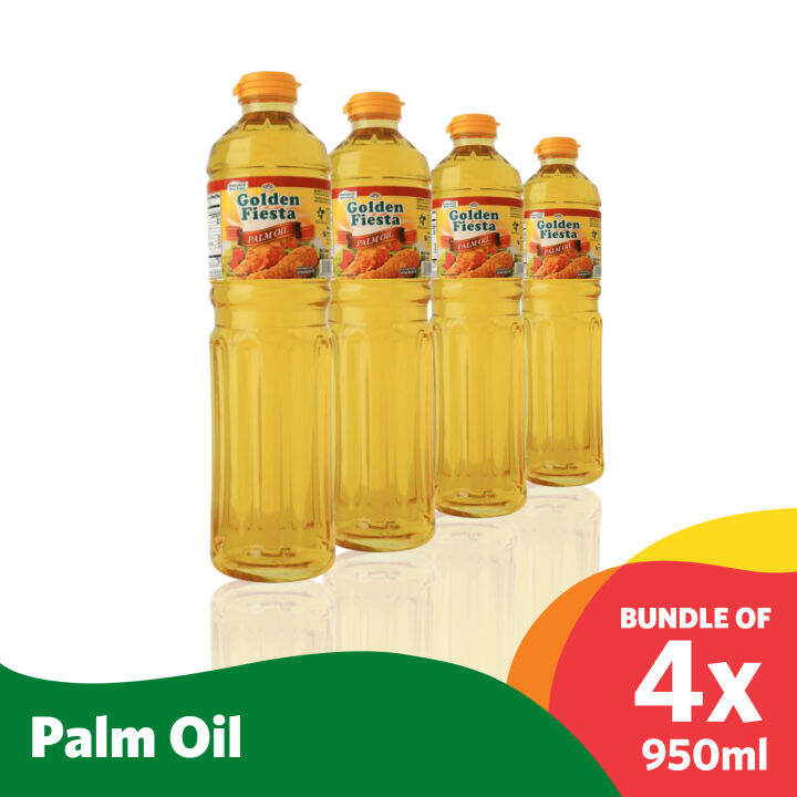 UFC Golden Fiesta Cooking Oil Palm Oil 950 ml Bundle of 4 | Lazada PH