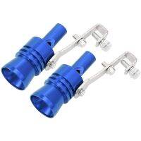 hot ☜¤  Aluminum Alloy Sound Exhaust Muffler Pipe Whistle Car Maker Size 2Pcs