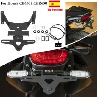 Ultrasupplier สำหรับฮอนด้า CBR650 CB650R 2019-2022 CBR650R ตัวกำจัดบังโคลนรถที่ติดท้าย Dudukan Plat ชิปไฟ LED อุปกรณ์เสริม650R CBR