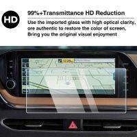 [Uu film pasting] สำหรับ Hyundai Sonata 2020- 2022,อุปกรณ์ป้องกันหน้าจอนำทาง GPS ขนาด10.25นิ้วฟิล์มกระจกเทมเปอร์อุปกรณ์ตกแต่งภายในรถยนต์