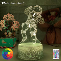 New Colors Change 3D Astronaut Night Lamp LED Illusion Visual Night Light Kids Bedroom Decoration Sleeping Lamp Best Kids Gifts