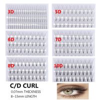 FVWF489263 SKONHED 12เส้น3D/5D/6D/7D/8D/10D ใช้อย่างรวดเร็วธรรมชาติยาว C/d Curl 0.07 0.10ความหนาขนมิงค์เทียมขนตาปลอมที่ต่อขนตาแบบแยกแฟนที่ทำไว้ล่วงหน้า