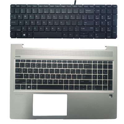 New US Keyboard For HP ProBook 15 450 G6 455 G6 455R G6 450 G7 455 G7 455R G7 With Palmrest Upper Cover Case English Layout