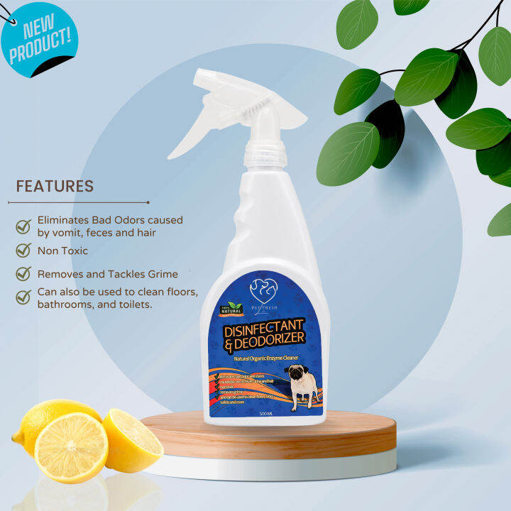 500ml Organic Dog Disinfectant Spray and Deodorizer For Eliminating