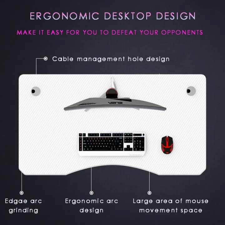 Gaming Table Girls Gamer Table Pink Computer Desk Chair Combination