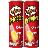 Pringles พริงเกิล มันฝรั่งแผ่นทอดกรอบ นำเข้าจากอเมริกา USA แพคคู่ 2 กระป๋อง