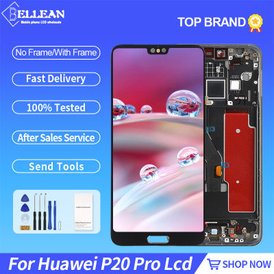 6.1นิ้วจอแสดงผลสำหรับหัวเว่ย P20 Pro จอแอลซีดีหน้าจอสัมผัส Digitizer CLT-L04 L09 L29สมัชชาที่มีกรอบ