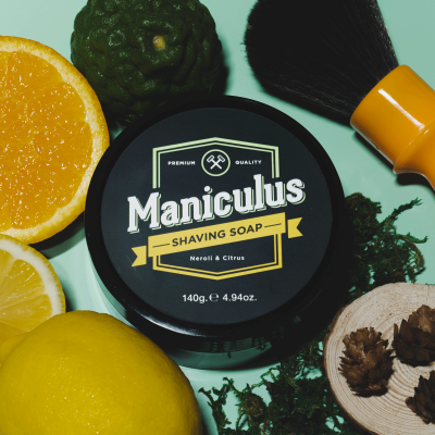 สบู่โกนหนวด Maniculus Shaving Soap Neroli &amp; Citrus (2021) ขนาด 140g