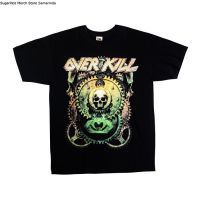 เสื้อยืดโอเวอร์ไซส์เสื้อยืดวง OVERKILL GEAR BAT TOUR 2017 - LS-4XL  8GG7