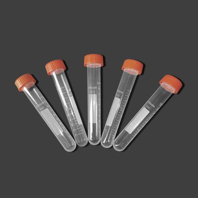 【CW】☾❀  50Pcs/bag 10ml Screw Cap Round Bottom Centrifuge Tube Plastic Test Tubes with Scale Laboratory ample Vial Lab Supplies