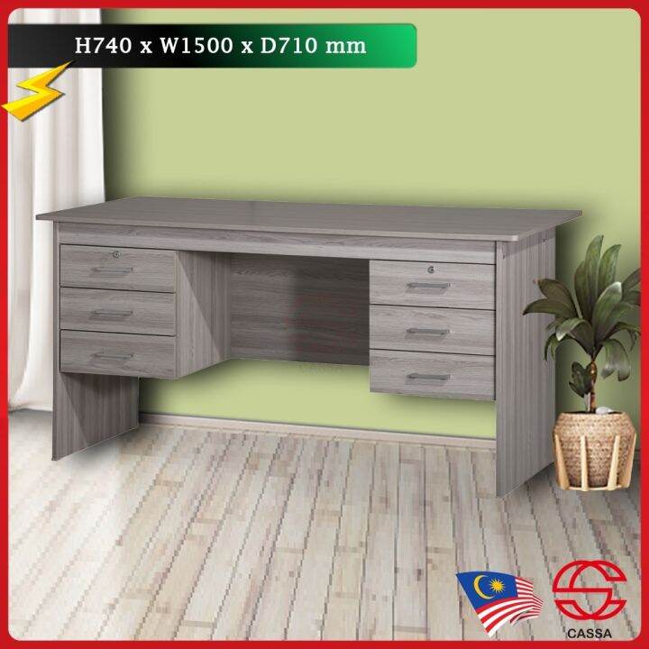 Office table Cassa Custom Self Match 4 feet / 5 feet Laminated Writing