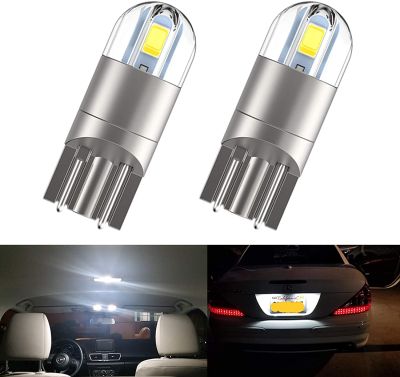 【CW】10/2pcs Car Light W5W T10 LED 192 501 Tail Side Bulb 3030 SMD Marker Lamp WY5WCanbus Auto Styling Wedge Parking Dome Light DC 12
