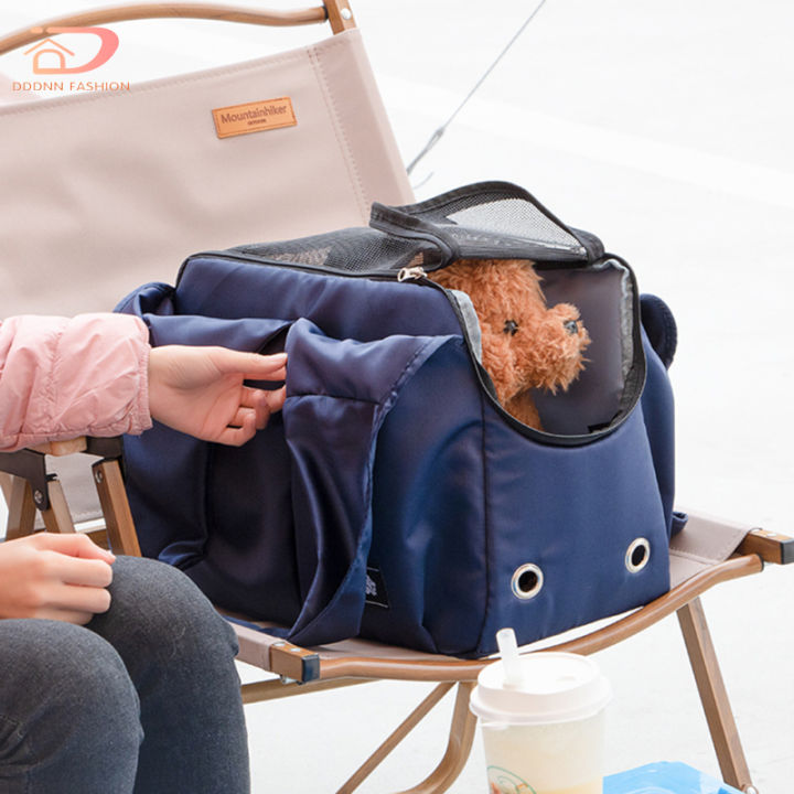 กระเป๋าถือกระเป๋าเป้กลางแจ้งแฟชั่นระบายอากาศได้ให้ความอบอุ่นสำหรับ-tas-carrier-และสุนัขแมวแบบพกพาสำหรับสัตว์เลี้ยงในฤดูหนาว