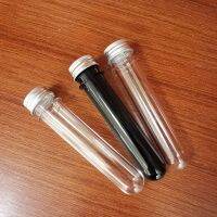 【CW】۞☬♤  40ml Plastic Test Tubes Jar Metal Screw Cap Small Bottles Spice Storage Containers Vial Tube Sub-bottling