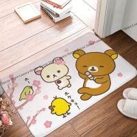 Rilakkuma Bear Non-slip Doormat Spring Bath Kitchen Mat Prayer Carpet Indoor Pattern Decor