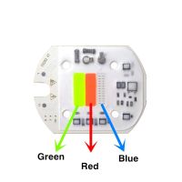 1ชิ้น220โวลต์30วัตต์ LED COB Chip RGB AC220V แหล่งไฟสีสันสดใส30วัตต์พร้อมชิพไดรเวอร์สมาร์ทไอซีสำหรับไฟสปอร์ตไลท์ DIY