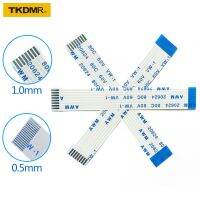 TKDMR สายเคเบิล FFC ยืดหยุ่นแบน FPC สายเคเบิล LCD AWM 20624 80C 60V VW-1 FFC-0.5MM 1MM ขั้วต่อ4pin 50-300MM 4P-40P เปลี่ยน LPX3765ฝาครอบกันฝุ่น Pa