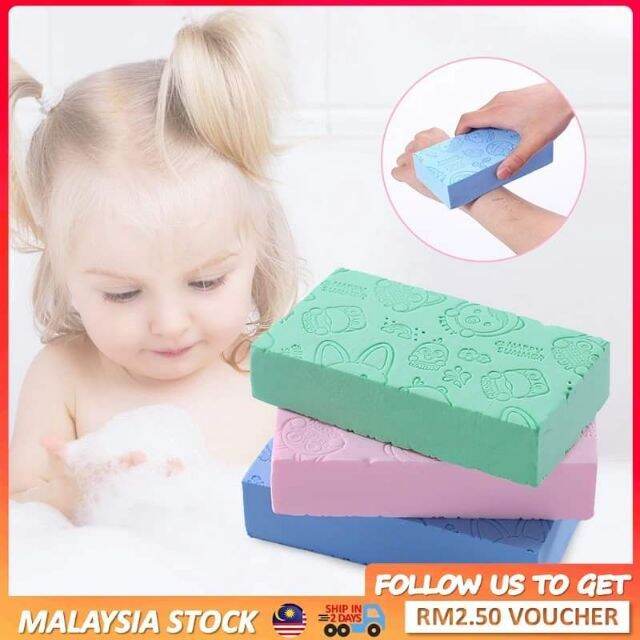 [Malaysia stock] baby bath sponge Shower Magic Sponge Pororo Baby Bath